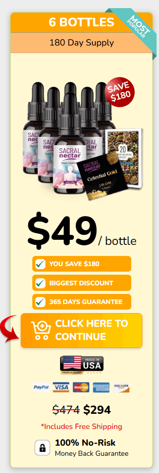 Buy Sacral Nectar 6 Bottle